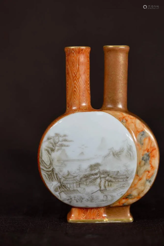 Chinese Double Moonflask Porcelain Vase