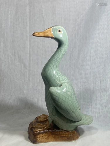 Chinese Celadon Porcelain Duck