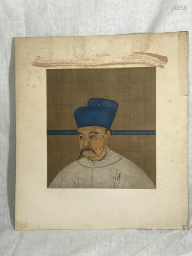 Chinese Export Painting of an Officer