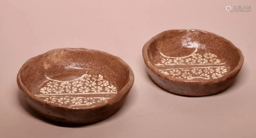 Pair Japanese Studio Ceramic Bowls
