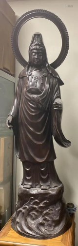 Large Japanese Bronze Kuanyin