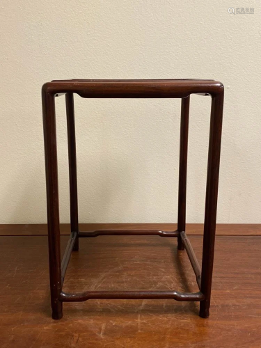 Chinese Square Wood Stand