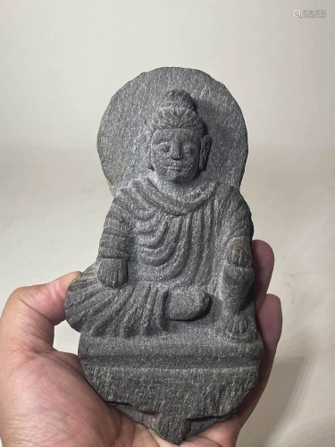 Antique Carved Stone Buddha