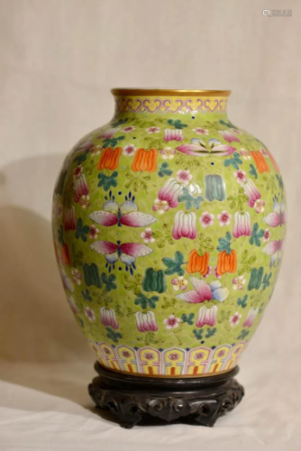 Chinese Porcelain Jar - Melon Motif