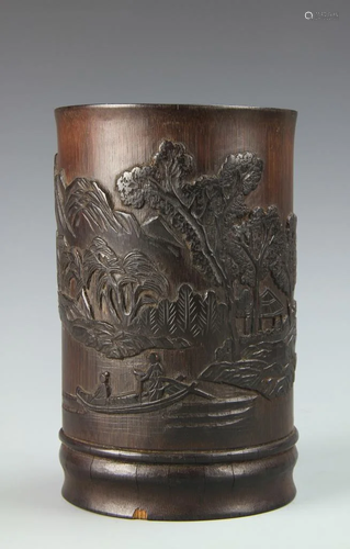 Chinese Bamboo Brush Pot