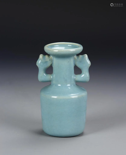 Chinese Light Blue Vase