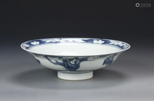 Chinese Export Blue and White Bowl
