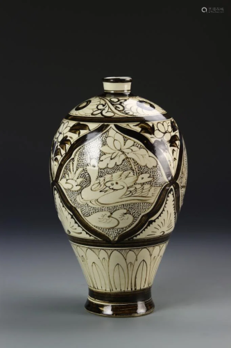 Chinese Cizhou Yao Meiping Vase