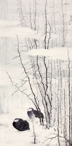 张晓彦（b.1975） 寒林暮雪晴