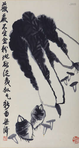 梁崎（1909-1996） 百财平安图