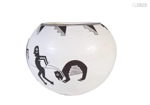 Emma Lewis (1931-2013) Acoma Pottery Jar