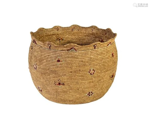 Nootka Alaskan Eskimo Woven Basket