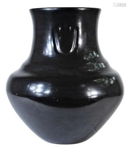 Mary Cain (1915-1910) Santa Clara Blackware Jar