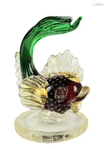 Vintage Murano Bubble Glass Fish