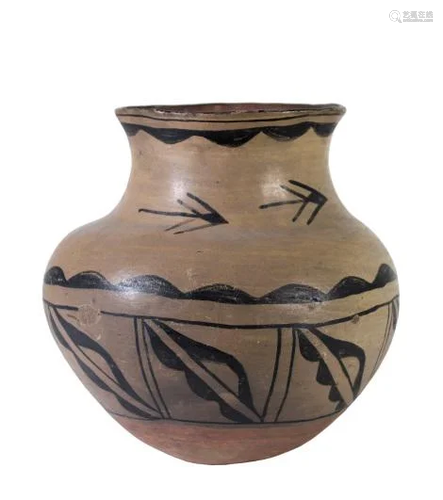 Native American & Southwestern Acoma Pottery Jar