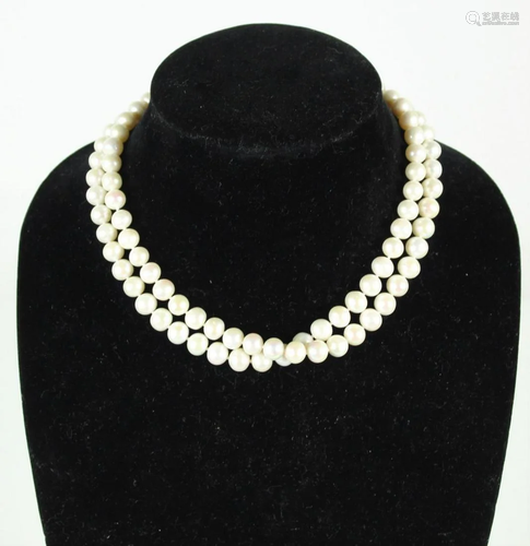 Long Natural Pearl Necklace