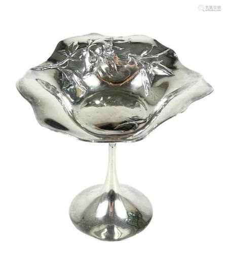 Sterling Stemmed Floral Dish