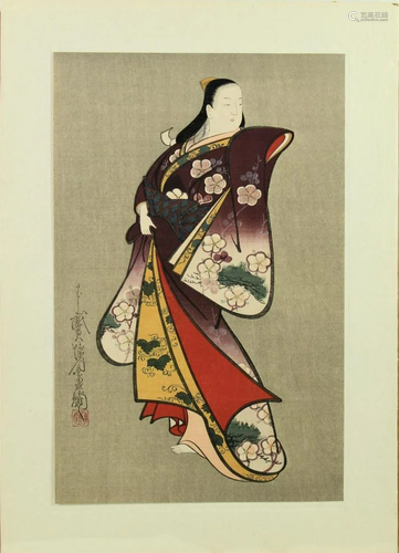 Takushin Kwaigetsudo, Japanese Woodblock Print