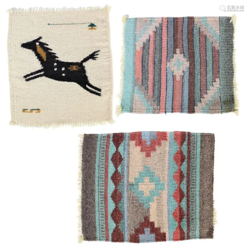 (3) Native American & Southwestern Wool Textiles