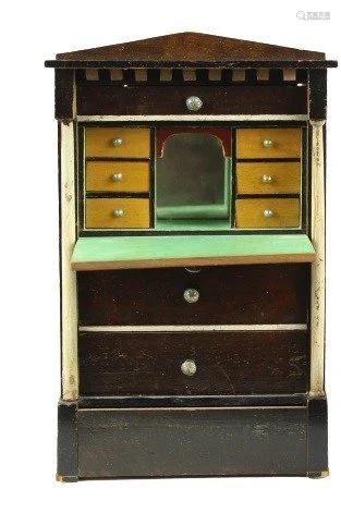 Biedermeier Doll House Secretary Desk