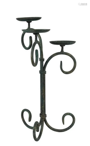 Wrought Iron Candlestick