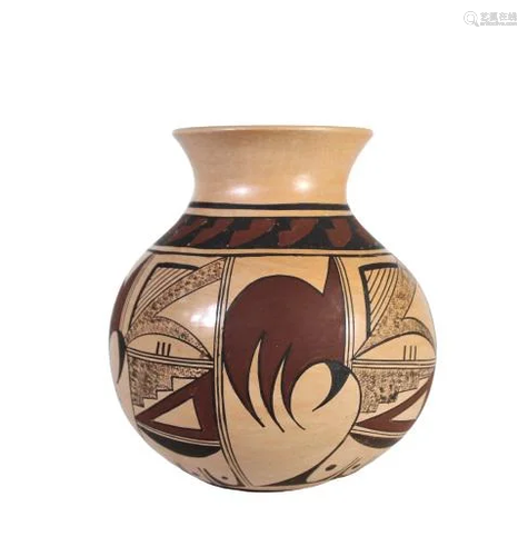 White Swann (20th C) Native American Hopi Jar