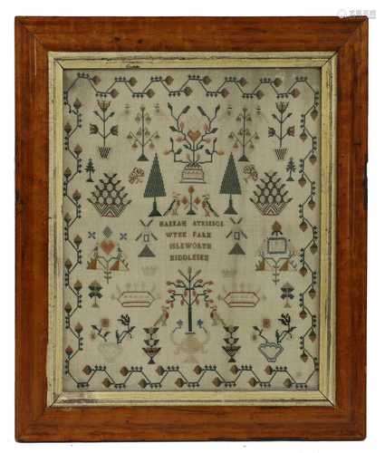 A needlework sampler,