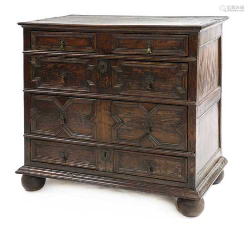 An oak mitre front chest,