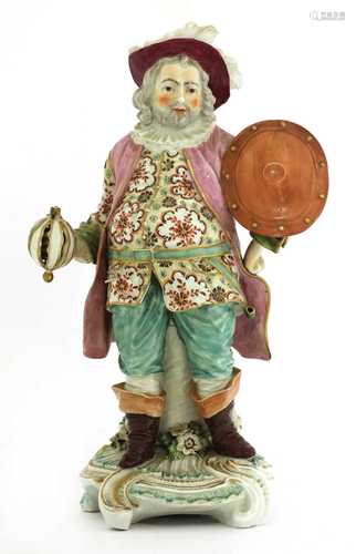 A Derby figure of James Quinn as Falstaff,