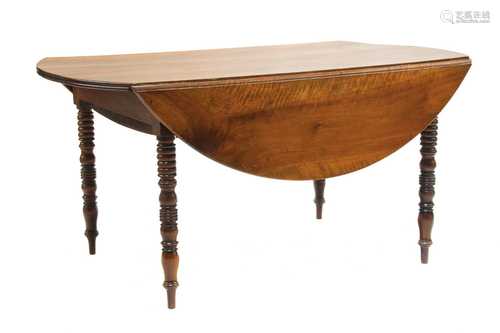 A French chestnut dining table,