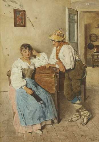 Augusto Bompiani (Italian, 1852-1930)