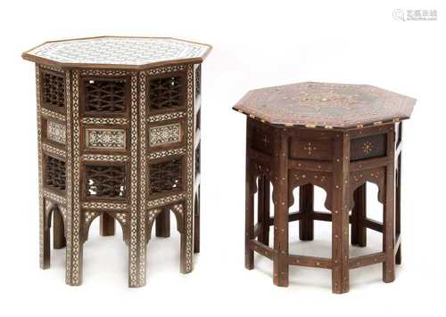 An Eastern octagonal low table,