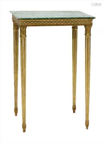 A St Petersburg painted and gilt console or side table,