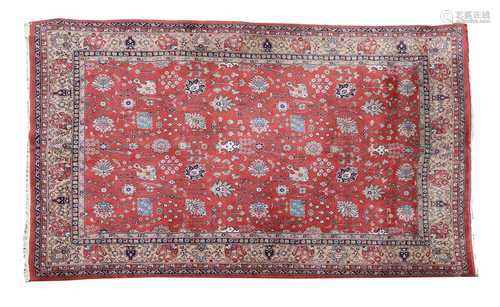 A Persian Heriz carpet,