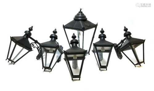 A country house porch lantern,