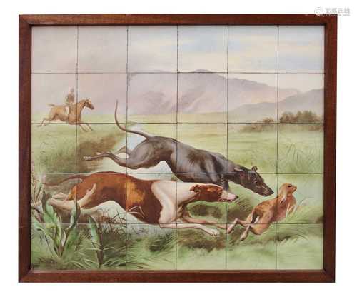 A painted tile picture,