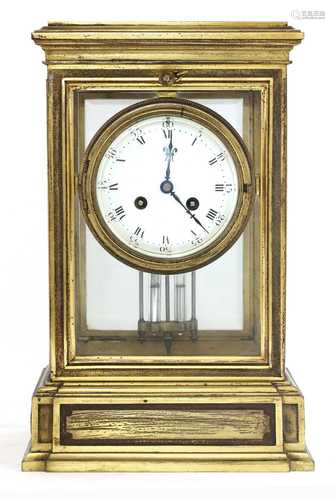 A French ormolu mantel clock,