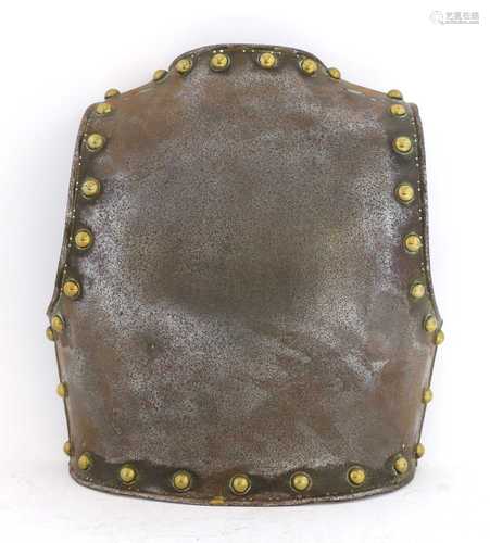 An iron armour backplate,