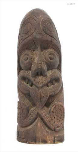 An Oceanic carved figure or totem,