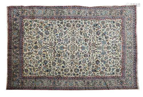 A fine Kashan carpet,