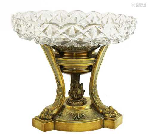 A brass tazza,