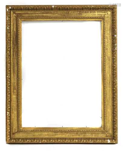 A gilt plaster frame