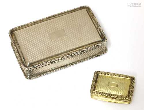 A William IV silver snuff box,