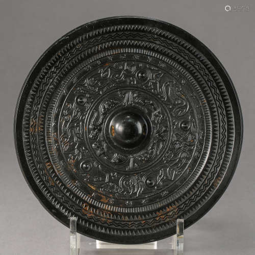 HAN DYNASTY, CHINESE  BRONZE MIRROR