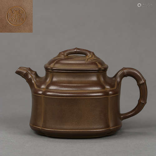 CHINESE ANCIENT CLAY TEAPOT