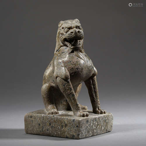 TANG DYNASTY, CHINESE MALACHITE LION