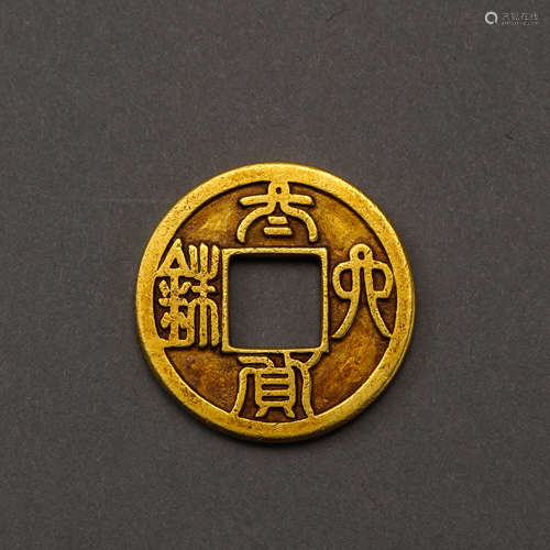 CHINESE ANCIENT PURE GOLD COIN