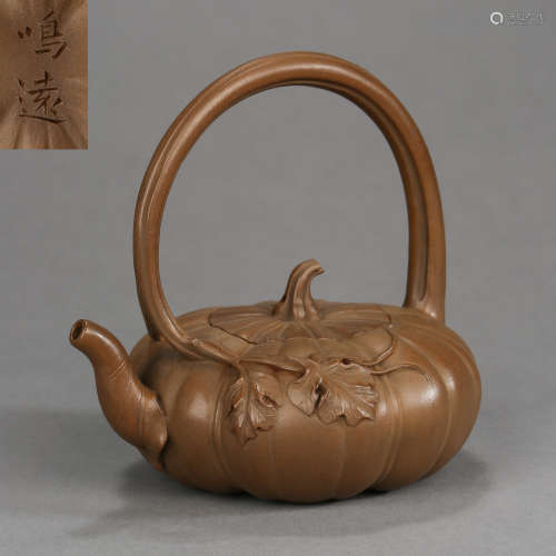 CHINESE ANCIENT CLAY TEAPOT