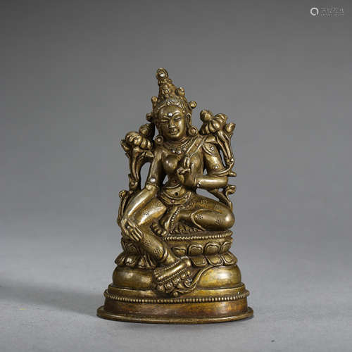 ANCIENT CHINESE BRONZE BUDDHA STATUE