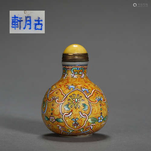 ANCIENT CHINESE PAINTED SNUFF BOTTLE